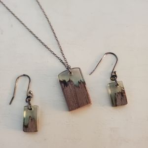 Necklace and earrings